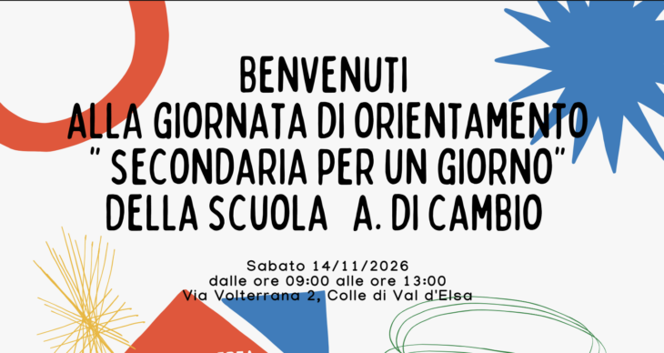 Open day 14 Novembre 2026-Scuola Secondaria di primo grado